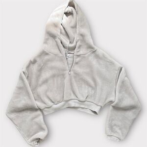 BDG Cropped Fleece Hoodie